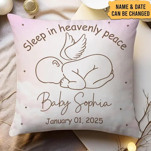 Miniatura 2 de Hyturtle Almohada conmemorativa personalizada para bebé (bebé conmemorativo 1)
