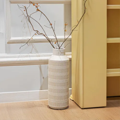 Miniatura 9 de Florero grande de cerámica de granja para sala de estar Dormitorio 15.75'' Florero para planta falsa Decoración del hogar Oficina Mesa Estante
