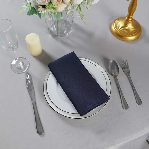 Miniatura 7 de Servilletas de tela de 17 x 17 pulgadas, lavables de poliéster, servilletas de mesa suaves para bodas, fiestas, cenas, banquetes