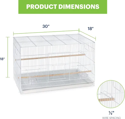 Miniatura 5 de Prevue Productos para mascotas Jaula para aves Blanca Blanco
