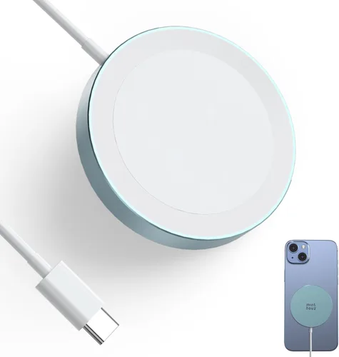 Miniatura 11 de Cargador inalámbrico magnético, cargador inalámbrico Minthouz de 15 W de carga rápida para iPhone, almohadilla de carga inalámbrica segura para Negro