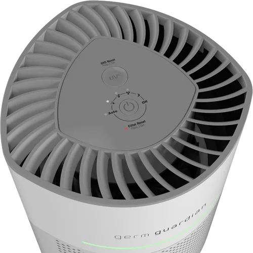 Miniatura 5 de Purificador de aire GermGuardian Airsafe+ HEPA para el hogar, habitaciones grandes de hasta 1043 pies cuadrados con filtro de aire HEPA, luz UV-C