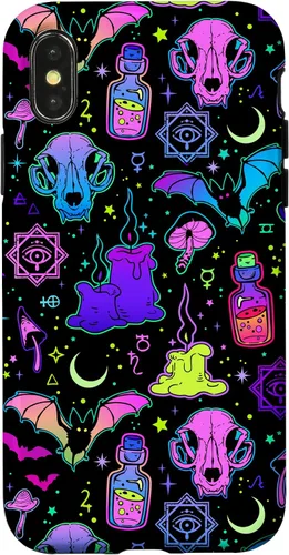 Miniatura 5 de Funda de brujería mágica para iPhone 16 con diseño gótico pastel de Halloween