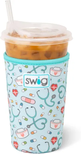 Miniatura 52 de Funda Swig Life para taza de café helado pequeña, funda estándar de 22oz para taza de café helado con asa, funda aislante de neopreno para mantener