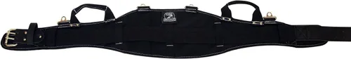 Miniatura 4 de Gatorback Pro-Comfort - Cinturón de soporte para espalda, color negro y costuras blancas. Cinturón de nailon Duratek 1250 con acolchado de canal