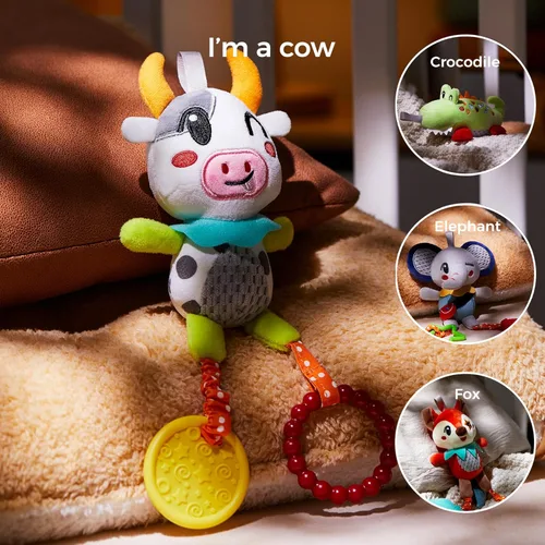 Miniatura 2 de TUMAMA - Paquete de 4 juguetes para bebés de 0, 3, 6, 9, 12 meses, juguetes de cuna colgantes para el desarrollo del recién nacido, asiento