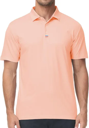 Miniatura 12 de V VALANCH Polo de golf de manga corta para hombre, estilo casual, con cuello que absorbe la humedad