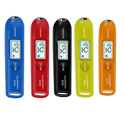 Miniatura 7 de Bolígrafo termómetro infrarrojo digital, pequeño bolígrafo de temperatura portátil con pantalla LCD, selección Celsius o Fahrenheit, temperatura sin