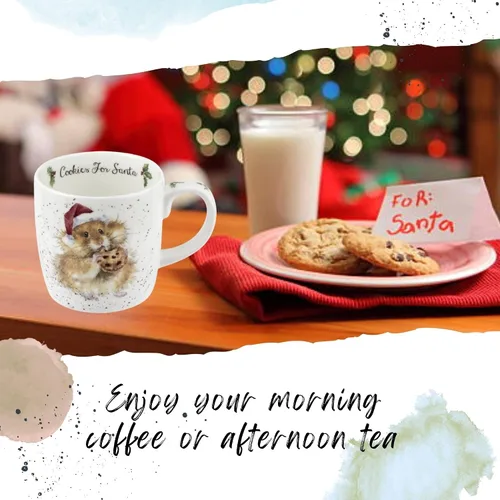 Miniatura 5 de Royal Worcester Wrendale Designs Taza de 14 onzas (Galletas para Santa)