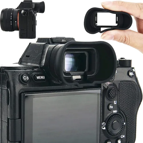 Miniatura 14 de Visor de cámara de silicona suave para Sony A7C Alpha 7C (ILCE7CL/S) Protector de copa ocular (no compatible con A7C II, A7CR)