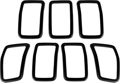 Miniatura 8 de JeCar Insertos de parrilla para Jeep Cherokee, insertos de rejilla delantera para Jeep Cherokee 2019-2025 (negro)