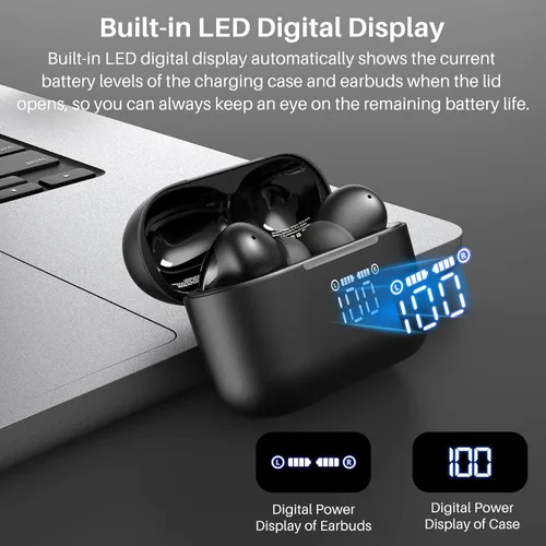 Miniatura 3 de TOZO T20 Wireless Earbuds with Independent Design, Dual Mic Noise Cancellation