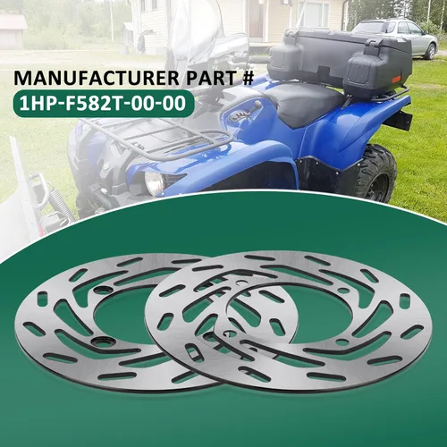 Miniatura 5 de M MATI 2 unidades de rotor de disco de freno delantero izquierdo/derecho para Yamaha Kodiak 700 YFM700 2016-2020 Grizzly 550 YFM550 2009-2014