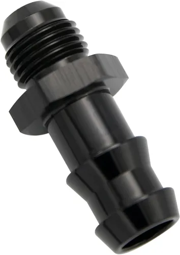 Miniatura 17 de Negro recto aluminio 4AN macho Flare a 1/4 "(6.3mm) Barb Push Hose Barb Fitting Adapter