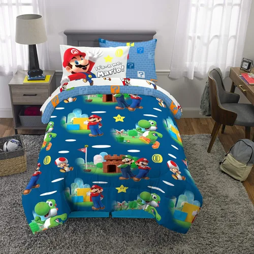 Miniatura 485 de Franco - Juego de edredón y sábanas supersuaves con funda, para niños, 7 piezas, tamaño matrimonial, Five Nights At Freddy's Cinco noches en Freddy's