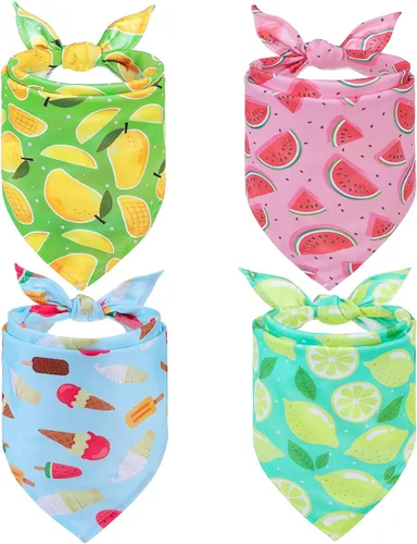 Miniatura 21 de EXPAWLORER Bandanas de Halloween para perro, paquete de 4 bandanas reversibles para perros para disfraz de niños y niñas, bufandas triangulares