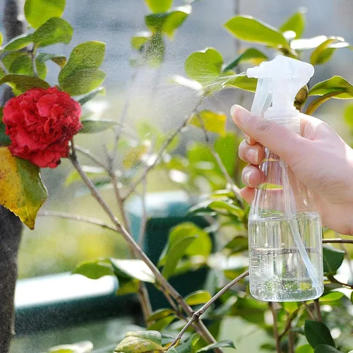 Miniatura 6 de 9 botellas de plástico con atomizador, pequeñas botellas vacías de 7 onzas líquidas, pulverizador de gatillo recargable de plástico de niebla fina