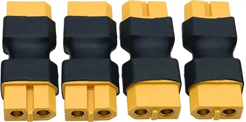 Miniatura 2 de Paquete de 4 conectores XT60 hembra a hembra sin adaptador de cable, adaptador de conector XT60 para RC FPV Car Plane Drone LiPo batería