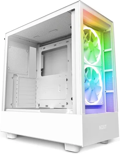Miniatura 9 de NZXT H5 Flow RGB Estuche compacto ATX para juegos de PC de torre media – Panel frontal perforado de alto flujo de aire – Panel lateral de vidrio