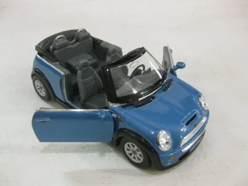 Miniatura 2 de KiNSMART - Mini Cooper S 5" Coche de juguete modelo de metal fundido a presión a escala 1:28 (convertible azul)