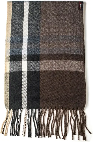 Miniatura 32 de Alpine Swiss Bufanda a cuadros para hombre, ultra suave, chal de invierno, cálido, ligero, para clima frío