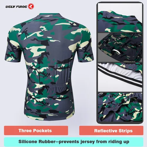 Miniatura 5 de Conjunto de pantalones cortos de manga corta para ciclismo Pro Racing Team MTB 2021