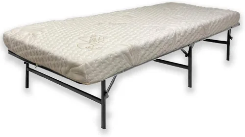 Miniatura 3 de Foamma - Colchón de espuma viscoelástica de gel de 3.9 in para cama plegable o cama de invitados, funda de algodón orgánico lavable, marco