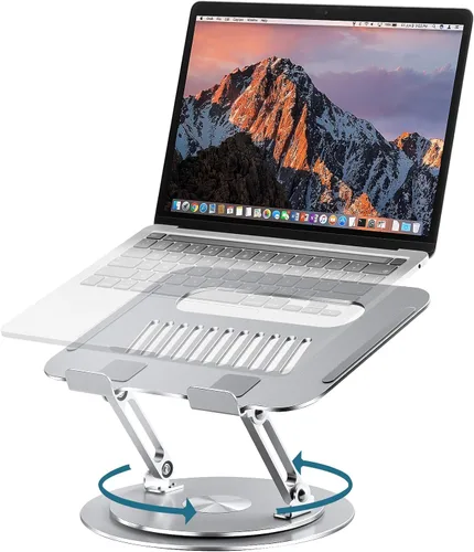 Miniatura 13 de Lifelong Soporte ergonómico ajustable para laptop para escritorio, altura de hasta 20 pulgadas, soporte elevador portátil para computadora portátil