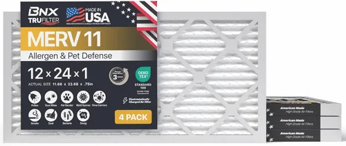 Miniatura 19 de BNX TruFilter - Filtro de aire MERV 11 de 18 x 20 x 1 pulgadas (paquete de 6) – Fabricado en Estados Unidos – Defensa contra Alérgenos Filtro