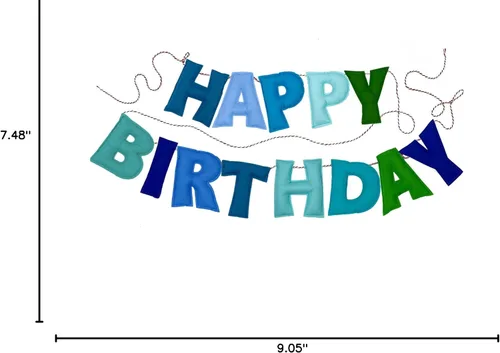 Miniatura 9 de Cartel de feliz cumpleaños preencordado – Guirnalda de bola de fieltro, decoraciones de fiesta de arcoíris, guirnalda de feliz cumpleaños, letrero