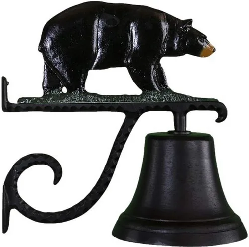 Montague Metal Products Campana de fundición con oso de color