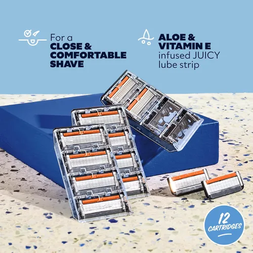 Miniatura 2 de Dollar Shave Club 6 repuestos de maquinilla de afeitar (12 unidades) 6 cuchillas de acero inoxidable para un afeitado cercano y cómodo