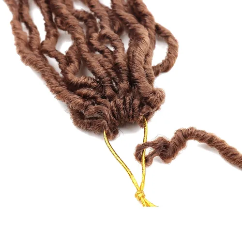 Miniatura 4 de LMZIM 7 paquetes de cabello sintético de ganchillo preanudado de 26 pulgadas, trenzas de ganchillo suaves de diosa para mujeres negras, extensiones