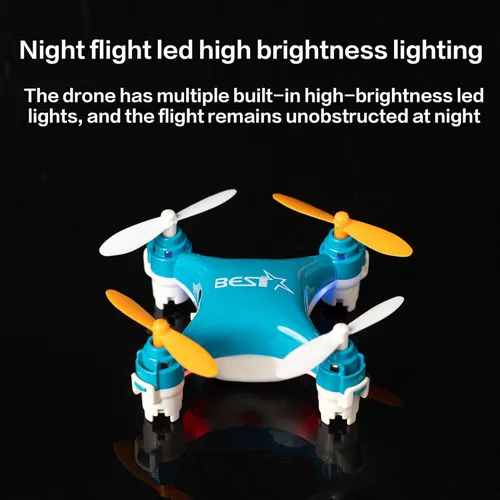 Miniatura 4 de Drone Mini Aviones de Control Remoto Nuevo Juguete para Niños Micro Aviones Altura Fija Quadcopter Gadget Electrónico (Versión Doble Batería-Negro)