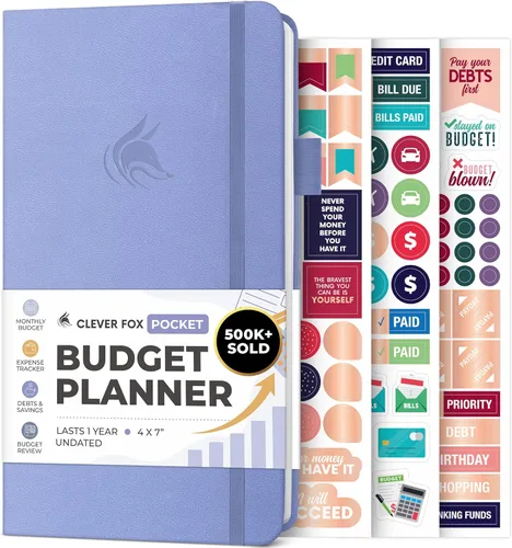 Miniatura 11 de Clever Fox Planificador de presupuesto de bolsillo, mini cuaderno de seguimiento de gastos. Organizador de presupuestos mensual, cuaderno