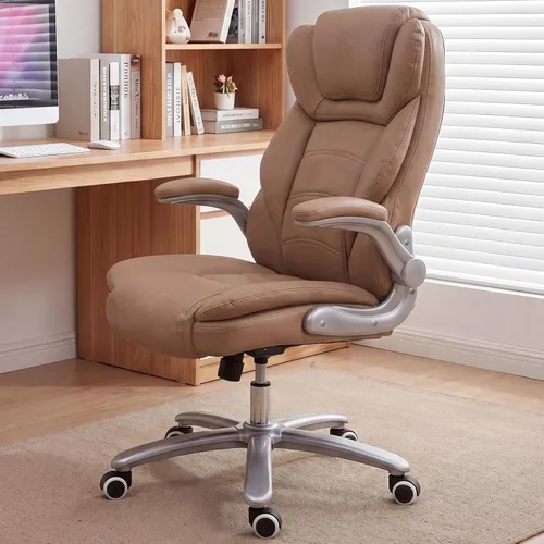 Miniatura 11 de GYI Silla de Oficina Grande y Alta de 400lb con Asiento Ancho, Silla Ejecutiva de Escritorio de Cuero Ergonómica con Respaldo Alto y Brazos