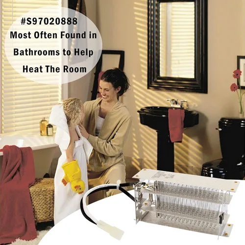Miniatura 5 de S97020888 Elemento calentador de repuesto para ventilador de baño Broan Nutone piezas de repuesto para QTXN110HL QTXEN100HL 100HL 110HFL 765HFL solo