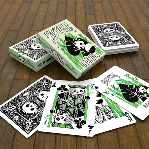Miniatura 5 de Baraja de cartas Bicycle Panda, lindas cartas con animales, 1 mazo