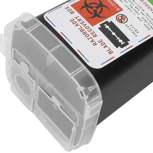 Miniatura 8 de Contenedor de hoja de eliminación, cuchillo de afeitado de sellado fuerte, caja de recogida, caja de afeitar de seguridad para hombres, peluquería