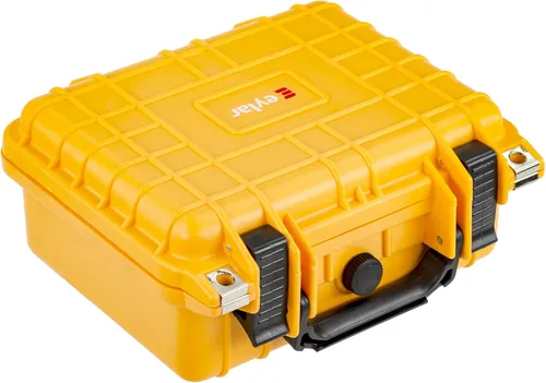 Miniatura 5 de Eylar Pequeña funda rígida para pistola de 10.62 pulgadas, resistente al agua, con estándares TSA de espuma Amarillo