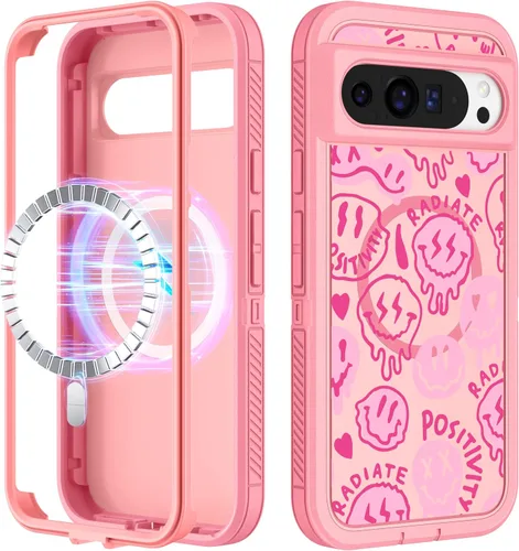 Miniatura 47 de Funda para Moto G 5G 2024 – Compatible con MagSafe para mujeres y niñas, bonita funda protectora magnética para teléfono, diseño femenino Kawaii