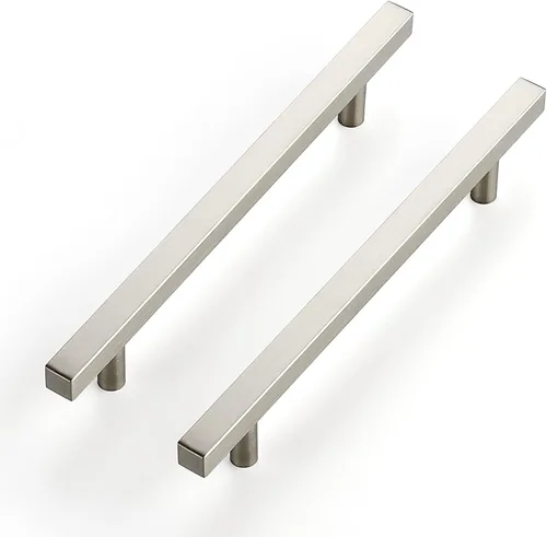 Miniatura 14 de Ravinte Paquete de 30 tiradores cuadrados de 5 pulgadas de acero inoxidable negro mate para cajones de cocina, manijas de gabinete de 5 pulgadas