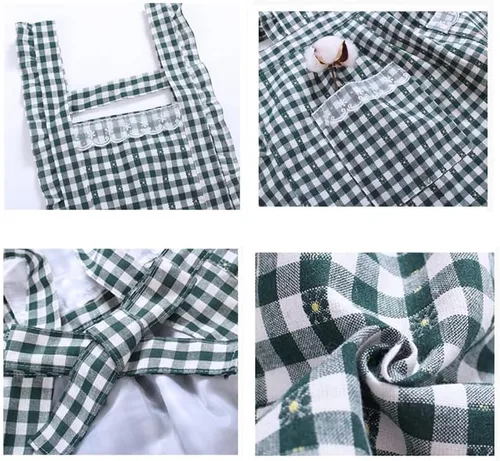 Miniatura 2 de Bonito delantal para mujer con bolsillos, delantal clásico vintage, delantal de cocina de 34 x 27 pulgadas, perfecto para cafetería, hornear, cocinar