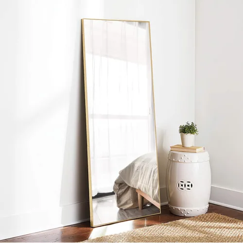Miniatura 44 de KIAYACI - Espejo para pared de cuerpo completo, espejo para dormitorio o vestidor, se puede colocar de pie, colgado o apoyado contra la pared