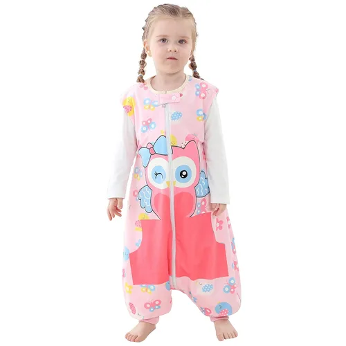 Miniatura 9 de MICHLEY Manta unisex para bebé, saco de dormir sin mangas con pies, gato, 1-3T
