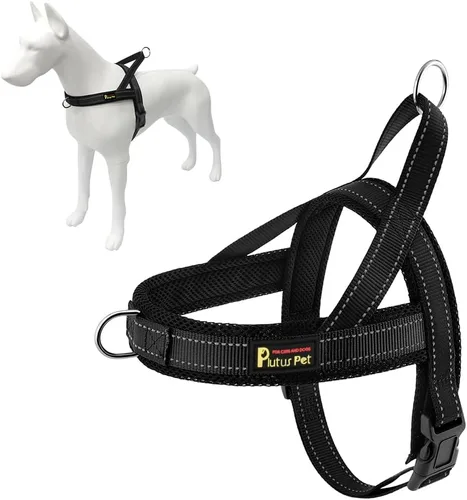 Miniatura 8 de Arnés para perro sin tirón de Plutus Pet con malla transpirable acolchada, ajustable, reflectante, a prueba de fugas, arnés para perros