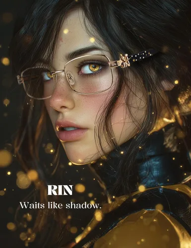 Miniatura 9 de TIJN Lentes de bloqueo de luz azul para mujeres y hombres, gafas cuadradas de acetato con marco de metal para cosplay y niñas de anime, Rin