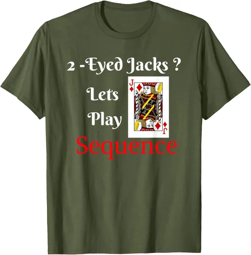 Miniatura 51 de Camiseta divertida con texto en inglés "I Have 2-Eyed Jacks Lets Play A Card Board Game