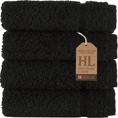 Miniatura 42 de Juego de 6 toallas de baño negras para baño, algodón turco original, suave, absorbente y de primera calidad, 2 toallas de baño, 2 manos y 2 toallas