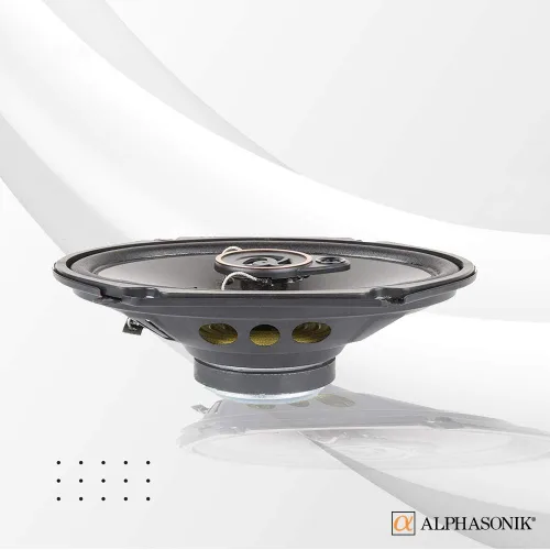 Miniatura 4 de Alphasonik Altavoces AS268P, 2 pares de altavoces de 3 vías de 6 x 8 y 350 W máximo, 4 ohmios, calidad premium, audio para puerta para coche